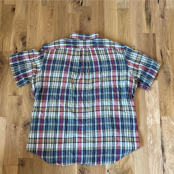 Mens Ralph Lauren Classic‎ Fit Plaid Button-Down Short Sleeved SZ XL - Picture 5 of 5